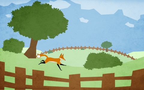 Second prototype : you play as a fox, running through the countryside