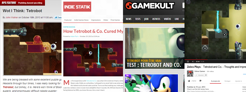 Tetrobot and Co. Review Round-up